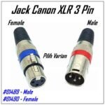 Jack Audio Canon XLR Male Kabel Stereo 3 P Pin Kaki 3P Konektor Jek Plug Aux Canare Mic Connector - Image 2