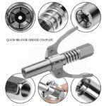 Kepala Coupler Grease Gun Gemuk Quick Nipple Auto Lock Nepel Jepit - Image 2