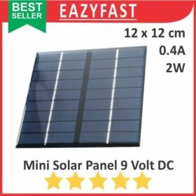 Mini Solar Cell Panel Surya PV 9V 9 V Volt DC 2W Pembangkit Listrik Tenaga Sinar Cahaya Matahari