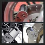 Kunci Gembok Piringan Rem Cakram Sepeda Motor P13 Brake Disc PadLock Ganda Safety Lock Model Bulat - Image 3