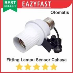 Fitting Saklar Lampu Luar Otomatis Siang Malam Sensor Cahaya LDR