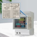 Watt Volt Ampere KWH F Hz PF 6 Meter Digital CT Din Ukur Listrik PLN - Image 2