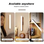 Lampu Tempel LED Black Magnet 3in1 USB Charge 5V 3W 3 Warna Color Putih White Warm Dinding Cermin Make Up Meja Baca Belajar Rak Lemari Touch Adjustable Brightness - Image 2