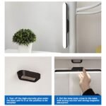 Lampu Tempel LED Black Magnet 3in1 USB Charge 5V 3W 3 Warna Color Putih White Warm Dinding Cermin Make Up Meja Baca Belajar Rak Lemari Touch Adjustable Brightness - Image 3
