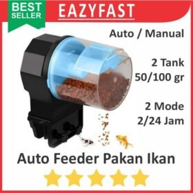 Timer Auto Feeder Fish Food Makan Pakan Ikan Aquarium Otomatis 2 Tank