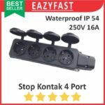 Stop Kontak Terminal 4 Waterproof Outdoor Water Proof Anti Air Steker