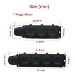 Stop Kontak Terminal 3 Waterproof Outdoor Water Proof Anti Air Steker - Image 2