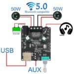 Ampli Amplifier TPA TPA3118D2 2x50W Class D Xinyi Bluetooth BT USB AUX - Image 2