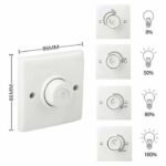 Dimmer Saklar Lampu 220V 300 W Watt AC Potensio SCR PWM Dimer PLN 300W - Image 2