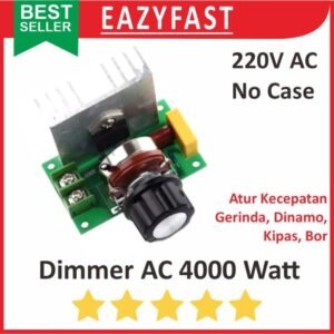 Dimmer 220V AC 4000 W Watt Potensio Kecepatan SCR PWM Dimer PLN 4000W