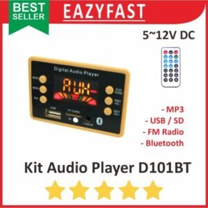 Kit MP3 Audio Player D101BT Board USB BT Bluetooth FM Ampli Amplifier