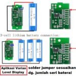 Voltmeter Bar Level Kapasitas Baterai Batre Cell Lithium 18650 1-8S - Image 3