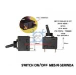 Saklar Switch Mesin Gerinda Grinda Angle Grinder Gurinda Grinder AC 8A - Image 2