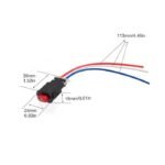 Saklar Tombol Lampu Hazard 3 Kabel Kaki Push Button Self Lock Switch - Image 2
