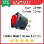 Saklar Bulat Besar 3 Pin Kaki 20mm 23mm Round Rocker Switch KCD1-105