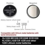 Baterai BIOS CMOS CR1220 2P 2 P Pin Kaki Solder PCB CR 1220 Kancing - Image 2