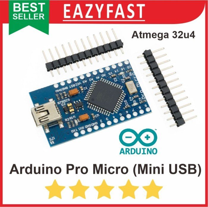 ginee_20241227155138675_0651209401.jpeg Arduino Pro Micro Compatible ProMicro Mini USB Atmega32u4 Leonardo - Image 1