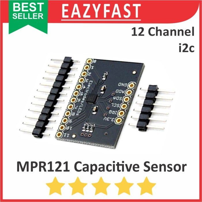 ginee_20241227162649250_8825888754.jpeg Modul Sensor Sentuh MPR121 12 Channel i2c MPR 121 Keyboard Capacitive Touch Arduino Module - Image 1