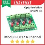 Modul Optocoupler PC817 4Ch 4 Ch Chanel Channel Opto Coupler Interupter PC 817 Isolation Module Isolator Isolated Adapter Converter Board Arduino Compatible