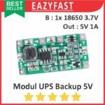 Modul Mini UPS DC 5V 5 V Volt 1A 18650 Emergency Power Supply Backup Darurat Mati Lampu Listrik Back Up