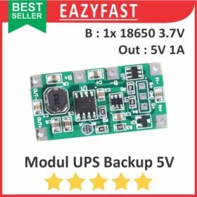 Modul Mini UPS DC 5V 5 V Volt 1A 18650 Emergency Power Supply Backup Darurat Mati Lampu Listrik Back Up