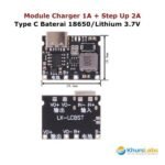 Modul LX LCBST TP4056 USB Type C MT3608 Mini UPS Charger Lithium 18650 2 Cell Step Up Boost 2A - Image 3