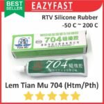 Lem Tian Mu Hijau 704 Silicone Rubber Glue Sealant Seal Silikon Grease