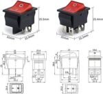 Saklar Switch Mesin Las Inverter 6P 6 Kaki Pin 30A 25A Trafo MMA KCD4 - Image 2