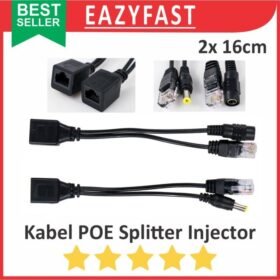 Kabel POE Splitter Injector Set LAN CCTV RJ45 Network Jack Power On Over Ethernet NVR Split Inject