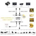 HDMI Switch Splitter Duplicator Input Output 2 Port Kabel Split Select Selector Duplikat Extend - Image 3