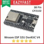 ESP32U Wroom DevKitC V4 38 P Pin 38P ESP32 ESP 32 U 32U CP2102 USB C Arduino IoT Wifi Bluetooth BLE