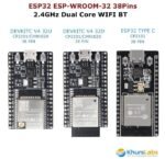 ESP32U Wroom DevKitC V4 38 P Pin 38P ESP32 ESP 32 U 32U CP2102 USB C Arduino IoT Wifi Bluetooth BLE - Image 3