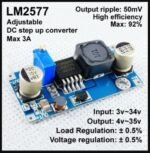 Step Up 3A LM2577 Module Modul DC Adjustable Power Boost Regulator - Image 2