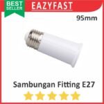 Sambungan Fitting Lampu E27 95mm Panjang Extension Sambung Downlight