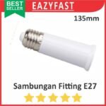 Sambungan Fitting Lampu E27 120mm Panjang Extension Sambung Downlight