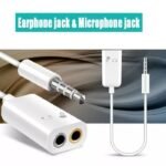 Cable Splitter Audio + Mic 3.5mm 2in1 Kabel Pembagi HP Laptop Headset - Image 3