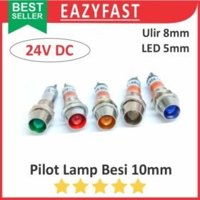 Lampu Pilot Lamp LED 5mm 24V DC 24 Volt Box Panel Case Casing LED Indikator 10 8 mm 10mm 8mm XD8 M8
