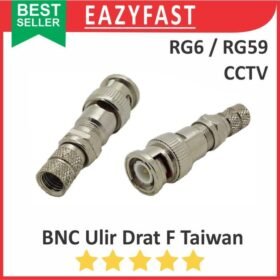 Konektor Jack BNC Drat F Kabel CCTV RG6 RG59 RG 6 59 Connector Male Coaxial Cable Signal