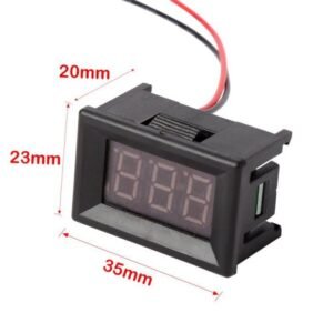 Voltmeter Digital DC 0.36" Inch 2 Kabel Wire Volt Meter Kecil Mini - Image 3