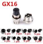 Connector Jack Socket CB GX16 5p 5 Pin Kaki Male Female 1 Set Pasang - Image 2