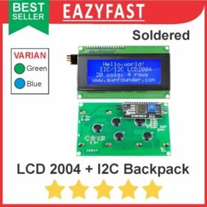 LCD 2004 20x4 20*4 Blue Green + i2C IIC Backpack LCD Module Arduino