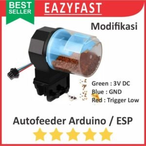 Modul Mekanik Auto Feeder Pakan Ikan Otomatis Arduino ESP Microcontroller Mikro Kontroller Mod Modifikasi