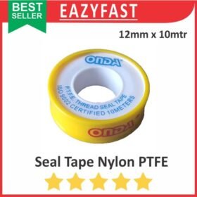 Seal Tape Onda PTFE 1/2" 10m Ulir Pipa Paralon Kran Air Siltip Lem Isolasi Selotip Anti Air 12mm