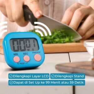 Timer Countdown Alarm Digital Dapur Masak Jam Hitung Mundur Kitchen Cook Cooking Clock Stopwatch DOL - Image 2