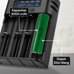 Baterai 18650 Wintonic 2000mAh Lithium Ion Li-Ion Batre Cas Ces Charge Recharge Ori Original Real - Image 3
