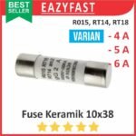 Ceramic Fuse Keramik 10x38 4A 5A 6A 4 5 6 A Ampere R015 RT14 RT18 RT28 32 10 x 38 mm Sekring MCB