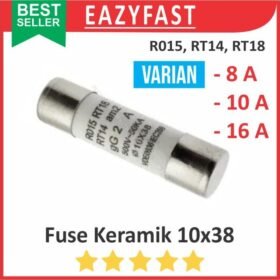 Ceramic Fuse Keramik 10x38 8A 10A 16A 8 10 16 A Ampere R015 RT14 RT18 RT28 32 10 x 38 mm Sekring MCB
