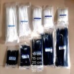 Cable Ties 2.5x150 Hitam Putih Kabel Tis 2.5 x 150 mm Klip Tali Nylon Tie Lock Pack 150mm 15cm 15 cm - Image 2