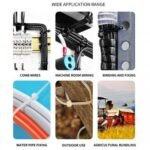 Cable Ties 2.5x150 Hitam Putih Kabel Tis 2.5 x 150 mm Klip Tali Nylon Tie Lock Pack 150mm 15cm 15 cm - Image 3