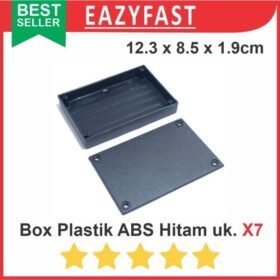 Box Plastik ABS Ukuran 7 Hitam Kotak Project Case Casing Plastic Enclosure